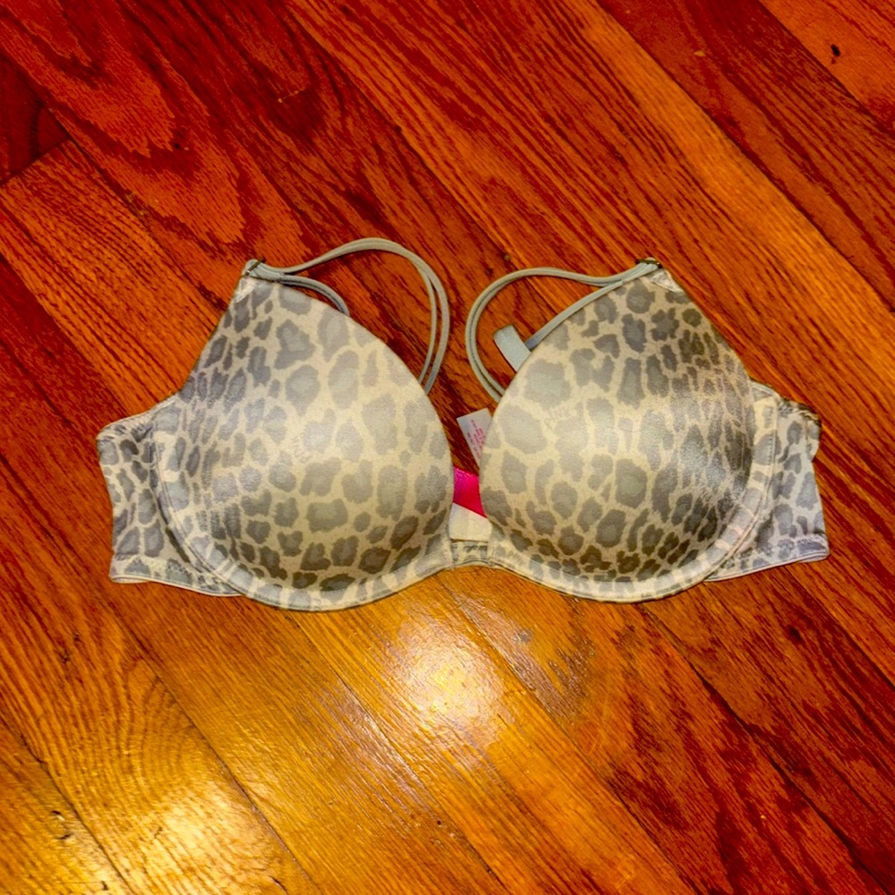 Snow Leopard PINK bra